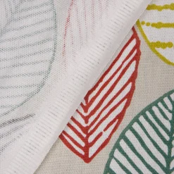 SCHÖNER LEBEN. Vorhang Canyon Blätter beige braun grün rot 245cm oder Wunschlänge