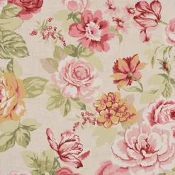 SCHÖNER LEBEN. Vorhang Clarke & Clarke STUDIO G Blumen Rosen beige grün rot 245cm oder Wunschlänge