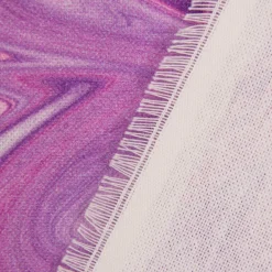 SCHÖNER LEBEN. Vorhang Digitaldruck Retro Batik lila pink 245cm oder Wunschlänge