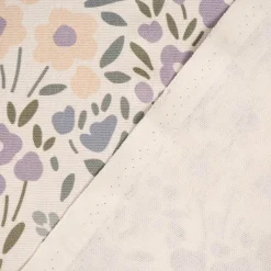 SCHÖNER LEBEN. Vorhang Digitaldruck Allover Blumenwiese cremeweiß lila 245cm oder Wunschlänge