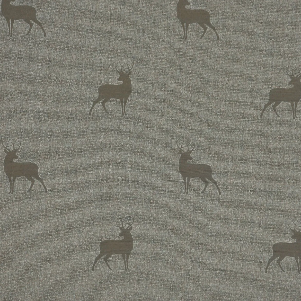 SCHÖNER LEBEN. Vorhang dunkle Hirsche braun beige türkis 245cm oder Wunschlänge