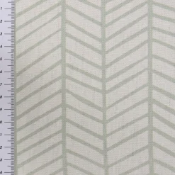 SCHÖNER LEBEN. Vorhang Fischgrätmuster abstrakt weiß mint 245cm oder Wunschlänge