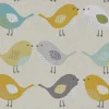 SCHÖNER LEBEN. Vorhang Fryett`s Birds Vögel beige grau mint senf 245cm oder Wunschlänge