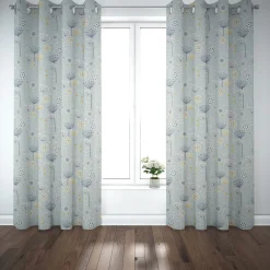 SCHÖNER LEBEN. Vorhang Fryett`s Halbpanama Blumen abstrakt mint 245cm oder Wunschlänge