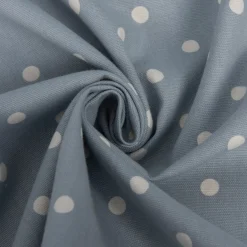 SCHÖNER LEBEN. Vorhang Full Stop Punkte blau weiß 245cm oder Wunschlänge