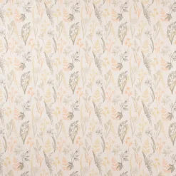 SCHÖNER LEBEN. Vorhang Gräser Blumen wollweiß orange gelb 245cm oder Wunschlänge