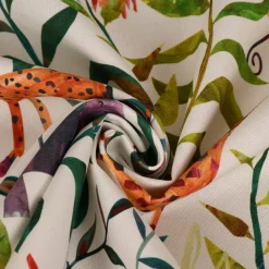 SCHÖNER LEBEN. Vorhang Hide and Seek Dschungeltiere bunt 245cm oder Wunschlänge