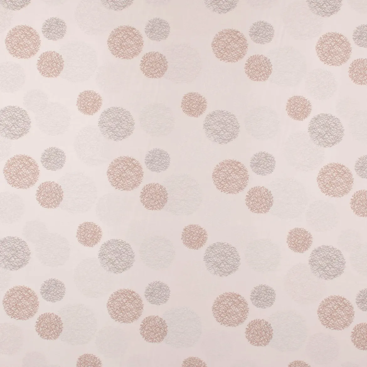 SCHÖNER LEBEN. Vorhang Jacquard Satinlook Kreise beidseitig beige rosenholz 245cm oder Wunschlänge