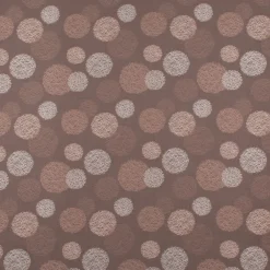 SCHÖNER LEBEN. Vorhang Jacquard Satinlook Kreise beidseitig rosenholz beige 245cm oder Wunschlänge