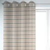 SCHÖNER LEBEN. Vorhang Leinenlook Riviera Stripe Small Streifen natur blau 245cm oder Wunschlänge
