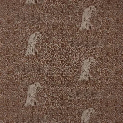 SCHÖNER LEBEN. Vorhang Leinenlook Leoparden natur braun 245cm oder Wunschlänge