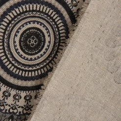 SCHÖNER LEBEN. Vorhang Mandalas natur grau 245cm oder Wunschlänge