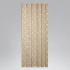 SCHÖNER LEBEN. Vorhang mit Smok-Schlaufenband Sterne beidseitig gold beige 245cm oder Wunschlänge