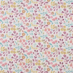 SCHÖNER LEBEN. Vorhang Panama Betty Parma Violet Blumen lila 245cm oder Wunschlänge