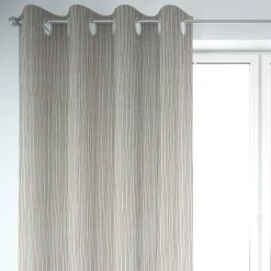 SCHÖNER LEBEN. Vorhang Streifen Linien schwarz wollweiß 245cm oder Wunschlänge