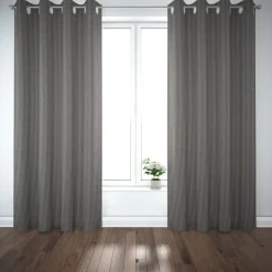 SCHÖNER LEBEN. Vorhang Streifen 3mm beige blau 245cm oder Wunschlänge