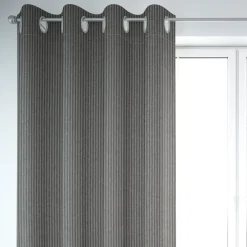 SCHÖNER LEBEN. Vorhang Streifen 3mm beige blau 245cm oder Wunschlänge