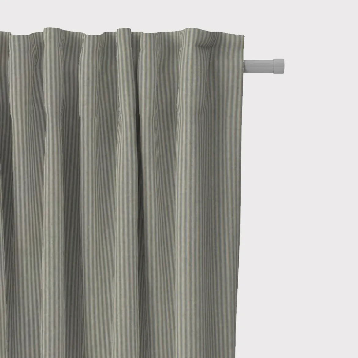 SCHÖNER LEBEN. Vorhang Streifen 3mm beige mintgrün 245cm oder Wunschlänge