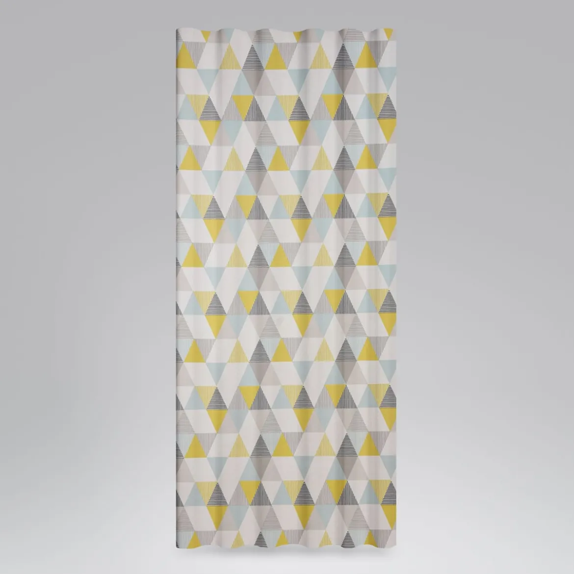 SCHÖNER LEBEN. Vorhang STUDIO G Brio Dreiecke Mineral mint grün grau 245cm oder Wunschlänge