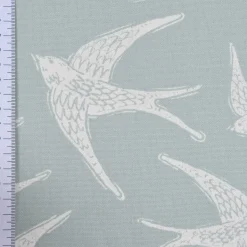 SCHÖNER LEBEN. Vorhang STUDIO G Schwalben mint weiß 245cm oder Wunschlänge