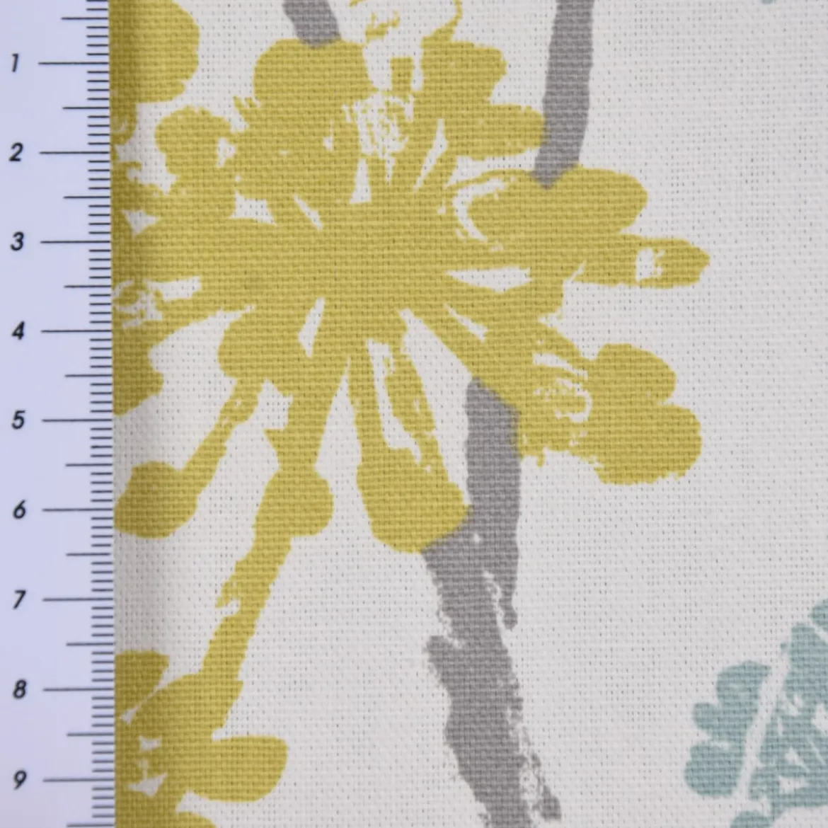 SCHÖNER LEBEN. Vorhang STUDIO G Blumen Gräser Mineral blau grün grau 245cm oder Wunschlänge