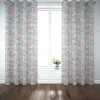 SCHÖNER LEBEN. Vorhang STUDIO G Blumen Gräser pastell mint rosa grau 245cm oder Wunschlänge