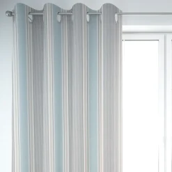SCHÖNER LEBEN. Vorhang STUDIO G Streifen Mineral blau grau 245cm oder Wunschlänge