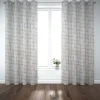 SCHÖNER LEBEN. Vorhang STUDIO G geometrisch Stäbchen beige blau gelb orange grau 245cm oder Wunschlänge
