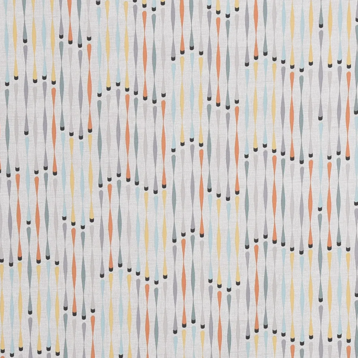SCHÖNER LEBEN. Vorhang STUDIO G geometrisch Stäbchen beige blau gelb orange grau 245cm oder Wunschlänge