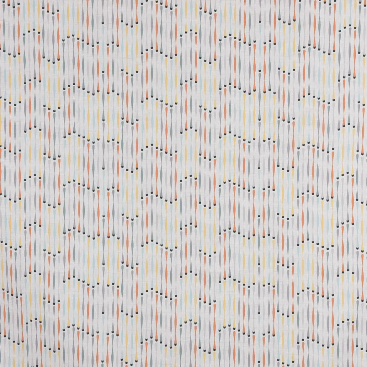 SCHÖNER LEBEN. Vorhang STUDIO G geometrisch Stäbchen beige blau gelb orange grau 245cm oder Wunschlänge