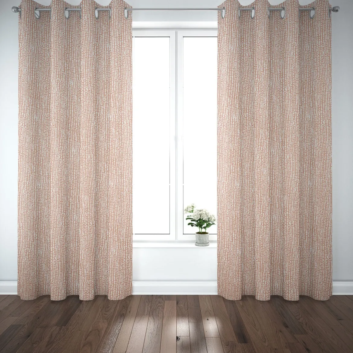 SCHÖNER LEBEN. Vorhang STUDIO G Rainfall Regentropfen zimt creme 245cm oder Wunschlänge