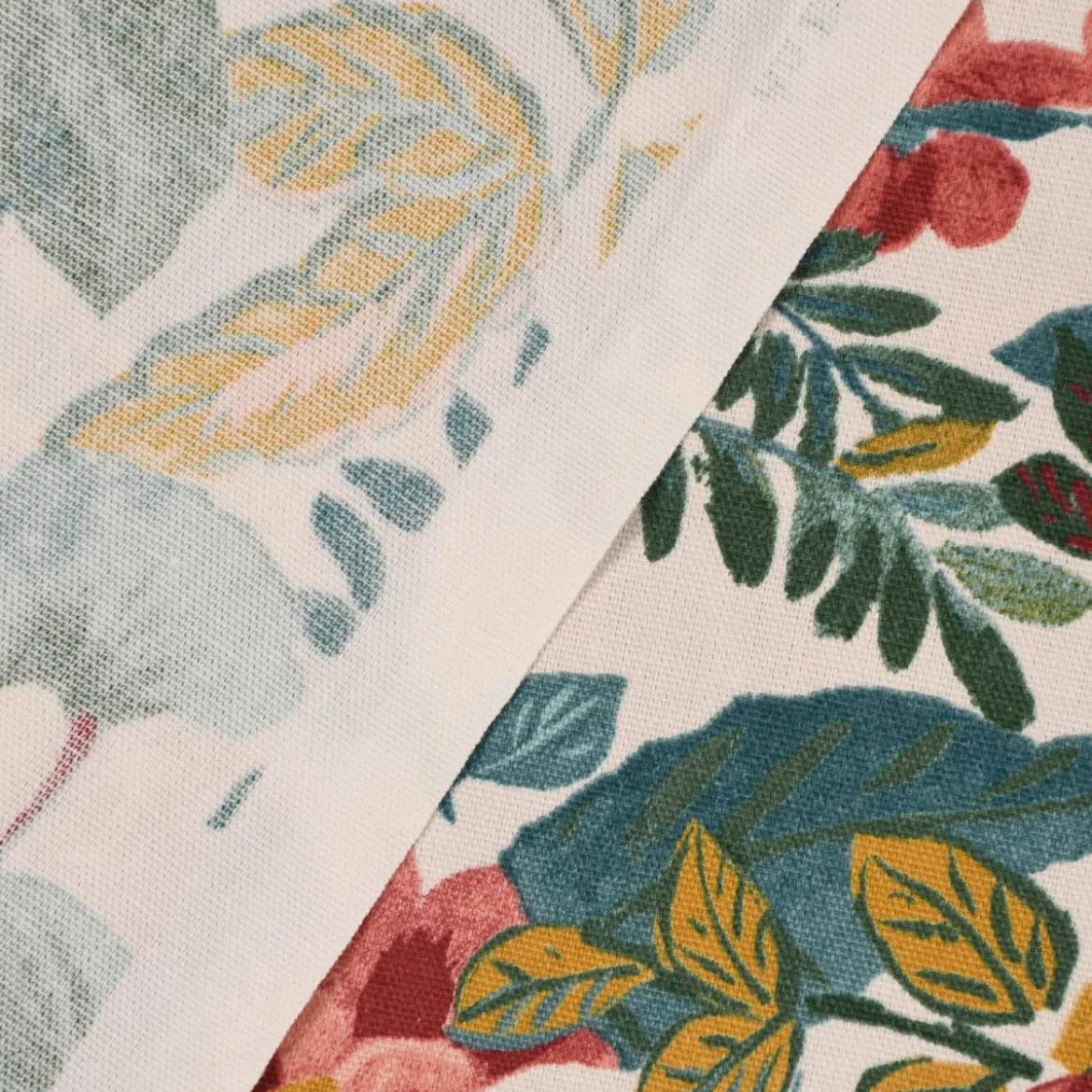 SCHÖNER LEBEN. Vorhang STUDIO G Panama Posy Blush bunt 245cm oder Wunschlänge