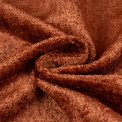 SCHÖNER LEBEN. Vorhang Thermovorhang Akustik Soft Teddy Deluxe terrakotta 245cm oder Wunschlänge