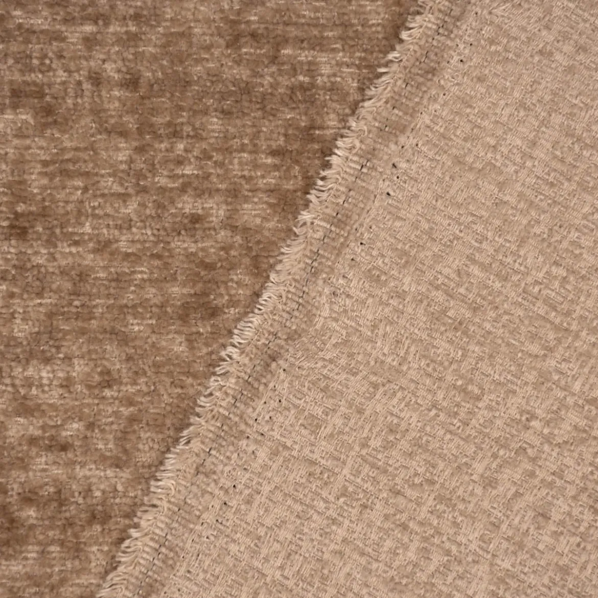 SCHÖNER LEBEN. Vorhang Thermovorhang Akustik Soft Teddy Deluxe beige 245cm oder Wunschlänge