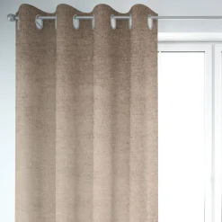 SCHÖNER LEBEN. Vorhang Thermovorhang Akustik Soft Teddy Deluxe beige 245cm oder Wunschlänge