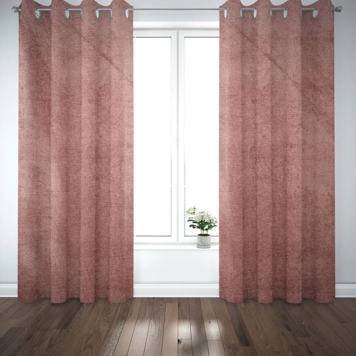 SCHÖNER LEBEN. Vorhang Thermovorhang Akustik Soft Teddy Deluxe altrosa 245cm oder Wunschlänge