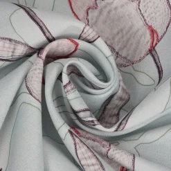 SCHÖNER LEBEN. Vorhang Tulpen mint 245cm oder Wunschlänge