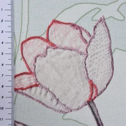SCHÖNER LEBEN. Vorhang Tulpen mint 245cm oder Wunschlänge