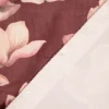 SCHÖNER LEBEN. Vorhang Velvet Deluxe Sweet Magnolia Magnolien bordeaux rosa 245cm oder Wunschlänge