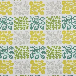 SCHÖNER LEBEN. Vorhang Vorhangschal mit Smok-Schlaufenband creme mit Blätter in grün Tönen 245cm oder Wunschlänge