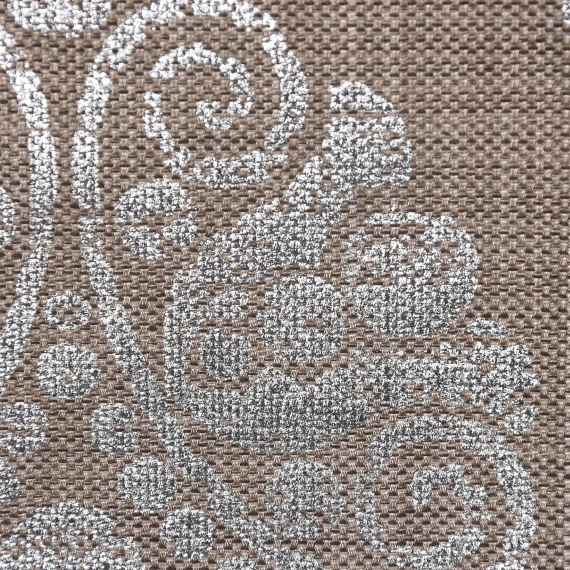 SCHÖNER LEBEN. Vorhang Vorhangschal mit Smok-Schlaufenband Adagio Ornament Metallicprint 245cm oder Wunschlänge