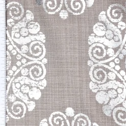 SCHÖNER LEBEN. Vorhang Vorhangschal mit Smok-Schlaufenband Adagio Ornament Metallicprint 245cm oder Wunschlänge