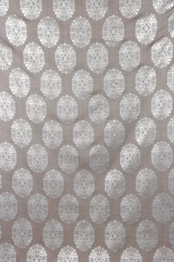 SCHÖNER LEBEN. Vorhang Vorhangschal mit Smok-Schlaufenband Adagio Ornament Metallicprint 245cm oder Wunschlänge