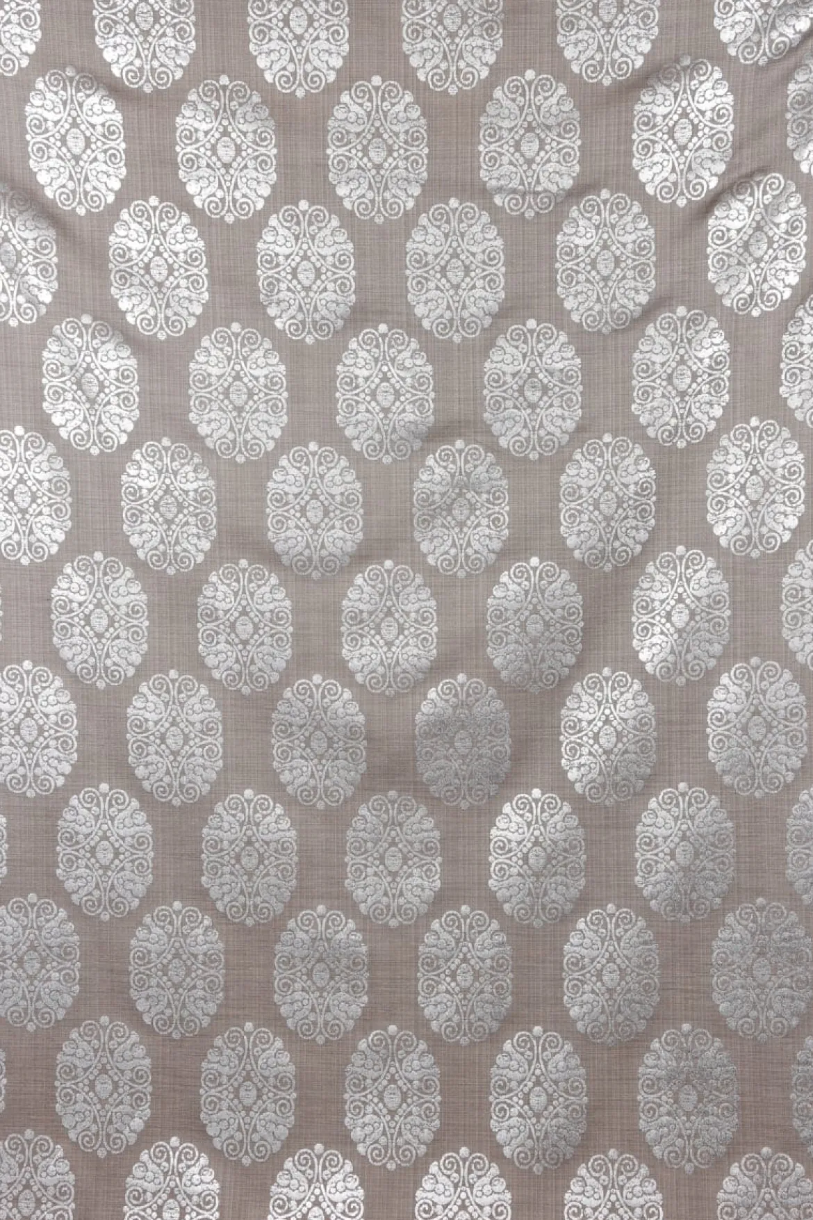 SCHÖNER LEBEN. Vorhang Vorhangschal mit Smok-Schlaufenband Adagio Ornament Metallicprint 245cm oder Wunschlänge