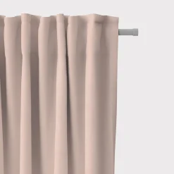 SCHÖNER LEBEN. Vorhang Waffelrelief Kästchenstruktur uni altrosa 245cm oder Wunschlänge
