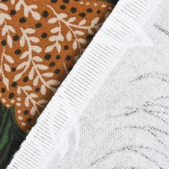 SCHÖNER LEBEN. Vorhang ZOOP Blumen Zebra grün braun weiß schwarz 245cm oder Wunschlänge