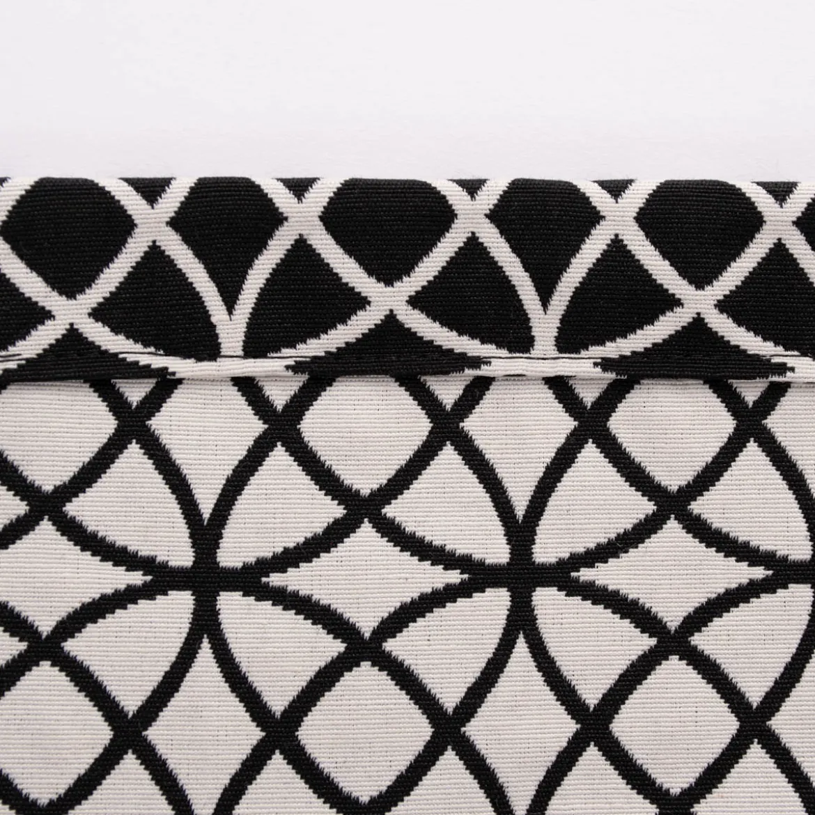 SCHÖNER LEBEN. XXL Tasche stabiler Riesenshopper Kreise schwarz weiß 88x35x40cm