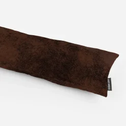 SCHÖNER LEBEN. Zugluftstopper Kunstleder Wildlederoptik braun dunkelbraun glänzend verschiedene Größen