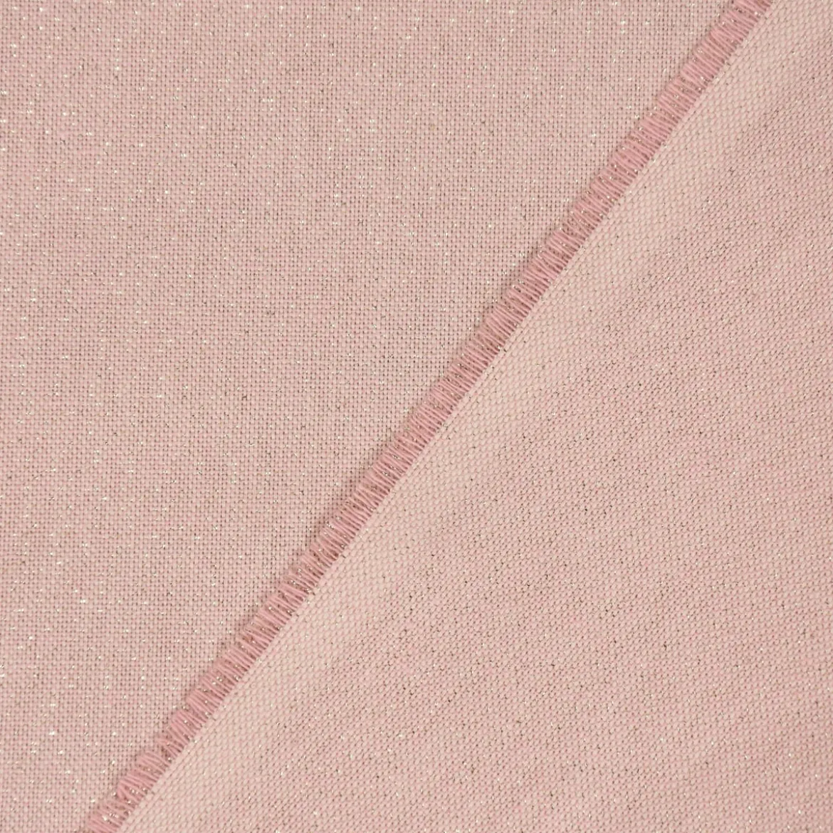 SCHÖNER LEBEN. Zugluftstopper Leinenlook Lurexeffekte Glamour uni rosa goldfarbig verschiedene Größen