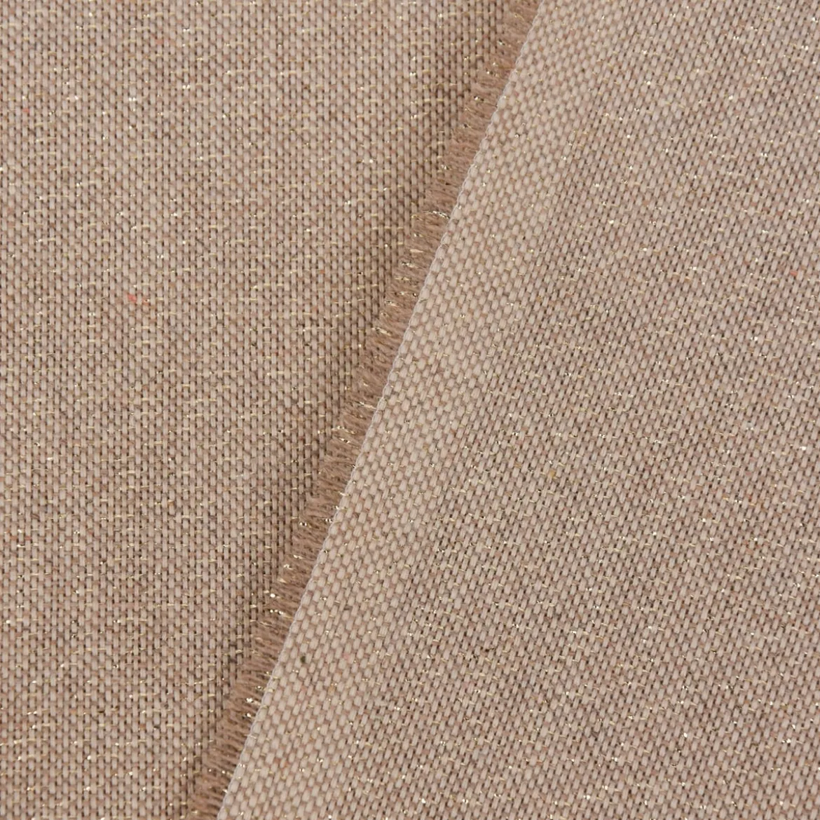 SCHÖNER LEBEN. Zugluftstopper Leinenlook Lurexeffekte Glamour uni natur goldfarbig verschiedene Größen